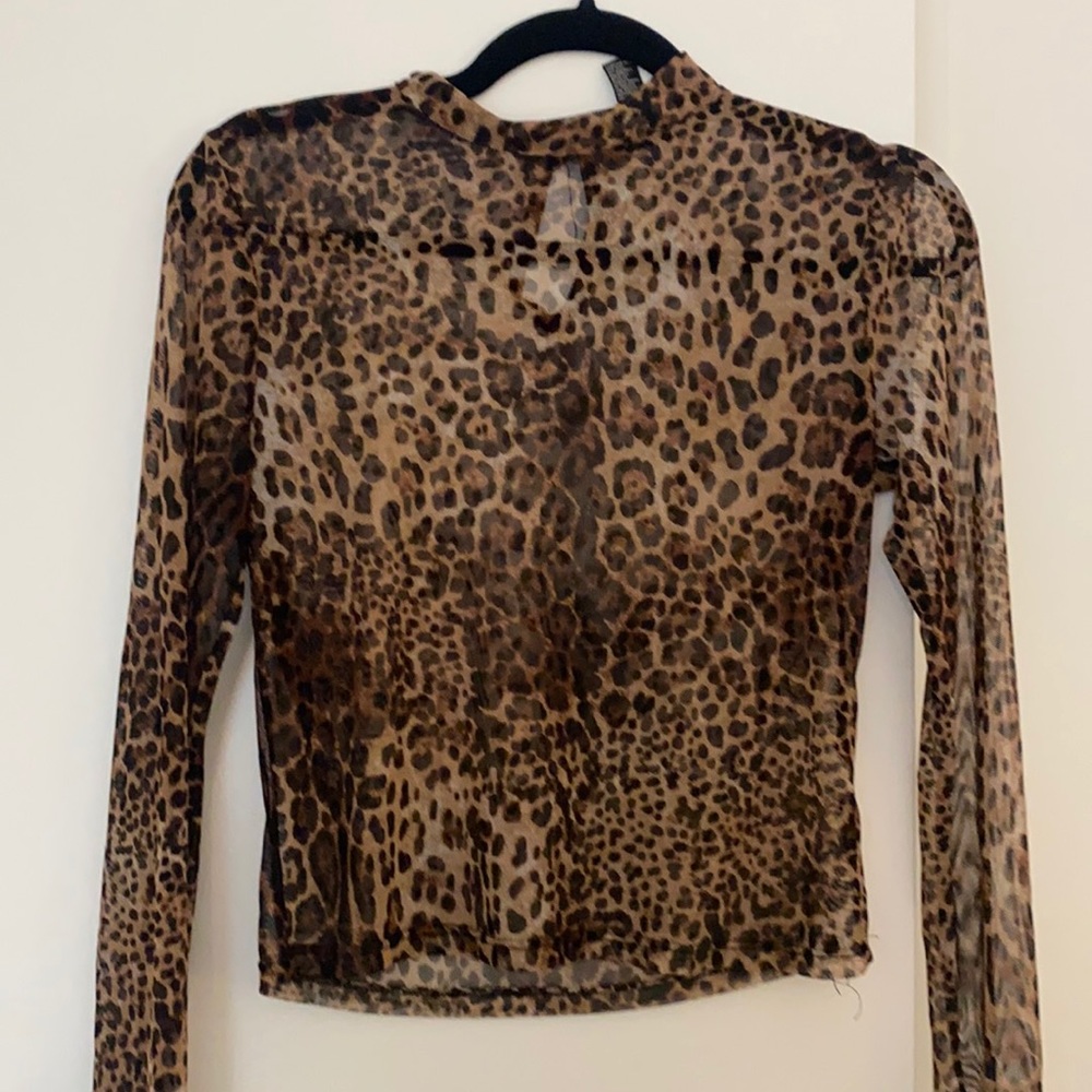 Leopard print crop top